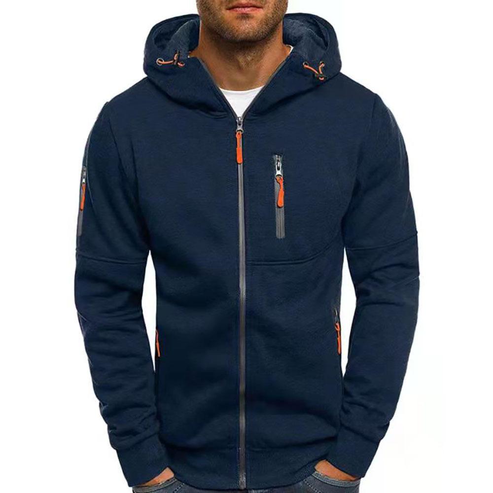 Men's Zipper Cardigan Hooded Sweatshirt Jacket 9261077561528