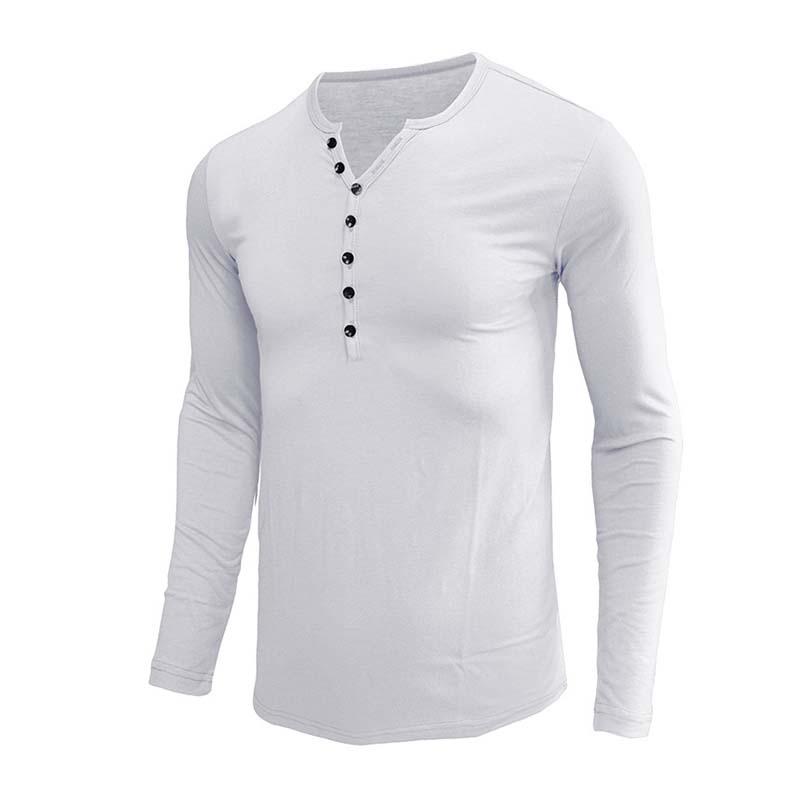 Men's Classic Slim Fit Button Long Sleeve Base Shirt 9261143130296