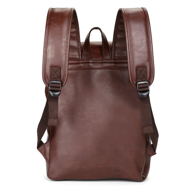 Men's Crazy Horse Leather Large Capacity Backpack 9873140220088