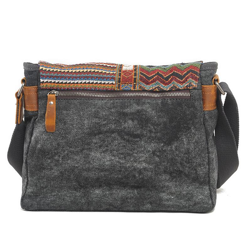 Men's Retro Ethnic Pattern Canvas Shoulder Bag 9262190330040