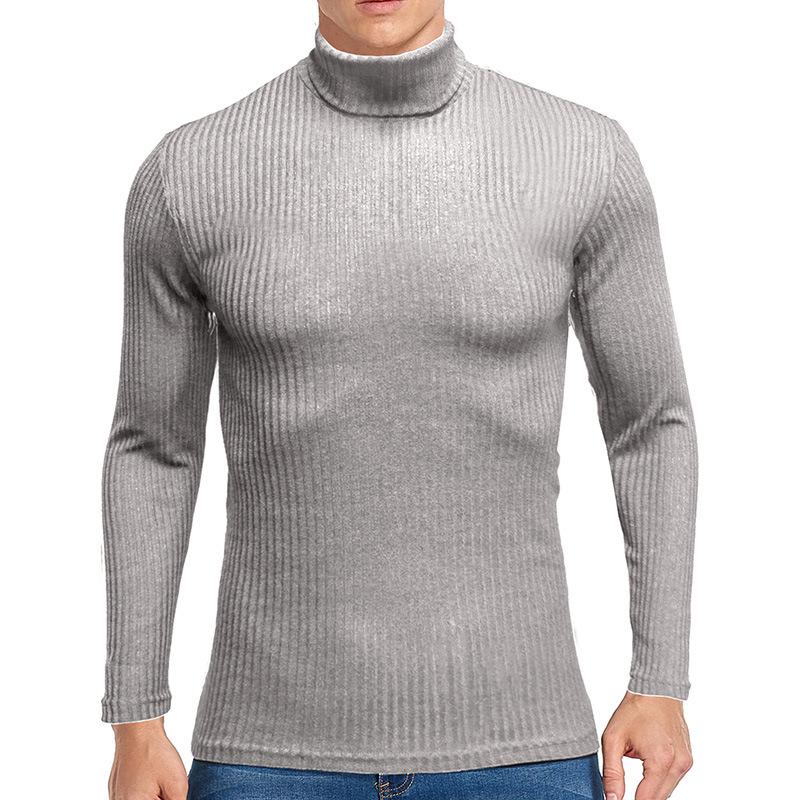Men's Solid Color Turtleneck Sweater 9262181187768
