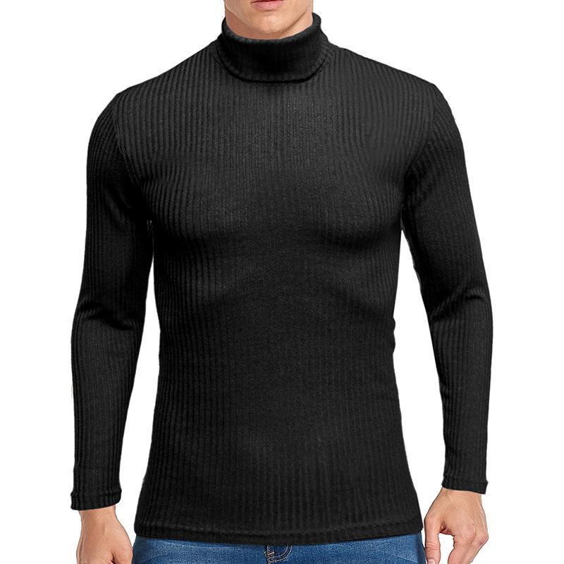 Men's Solid Color Turtleneck Sweater 9262181187768
