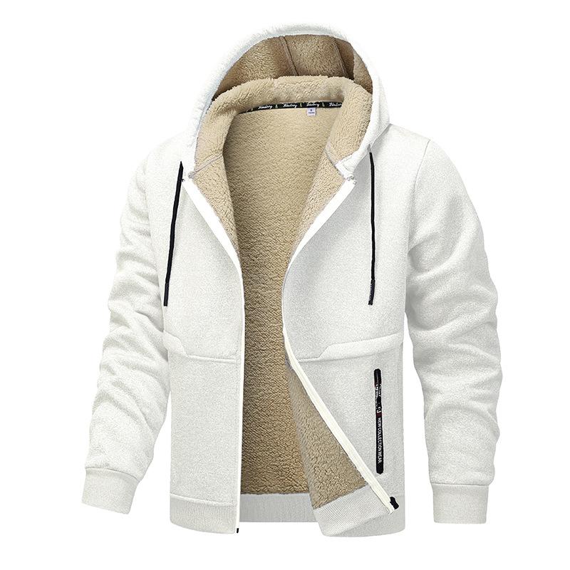 Men's Sherpa Thickened Hooded Jacket 9261092241592