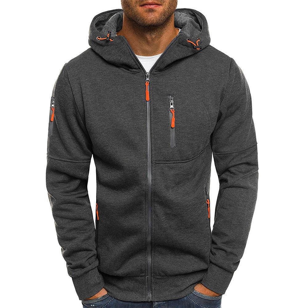 Men's Zipper Cardigan Hooded Sweatshirt Jacket 9261077561528