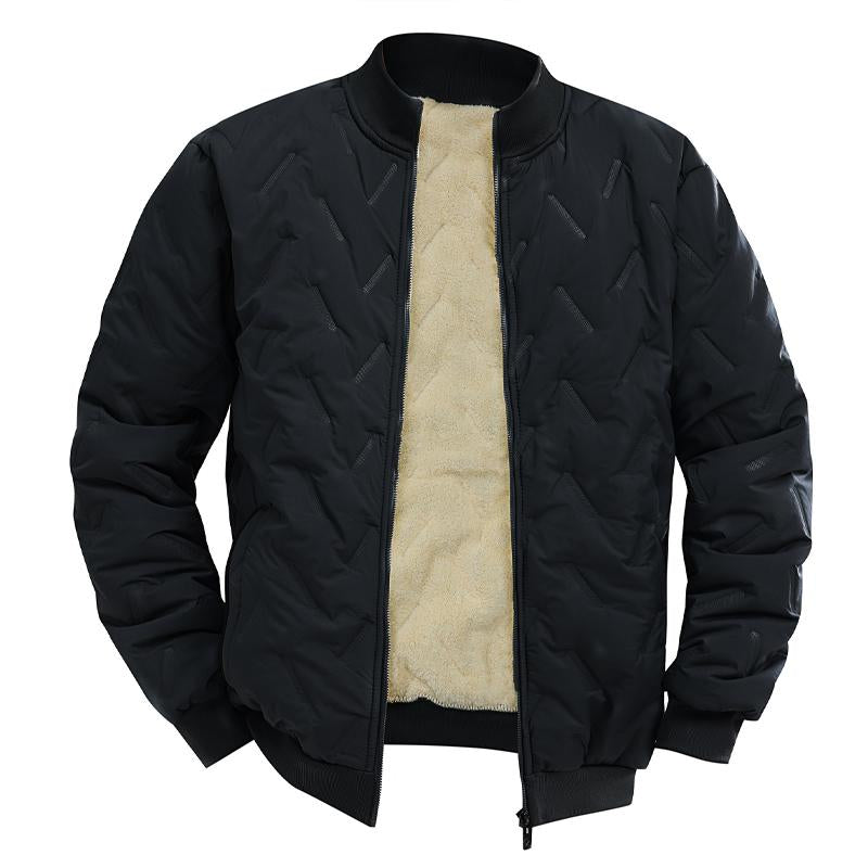 Men's Fleece Thickened Stand Collar Jacket 9261095026872