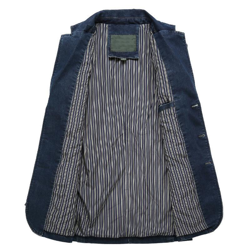 Men's Vintage Denim Blazer 9261087424696