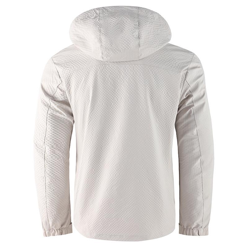 Men's Casual Solid Color Hooded Jacket 9266613027000