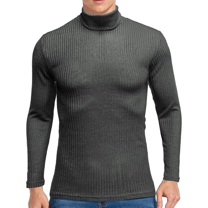 Men's Solid Color Turtleneck Sweater 9262181187768