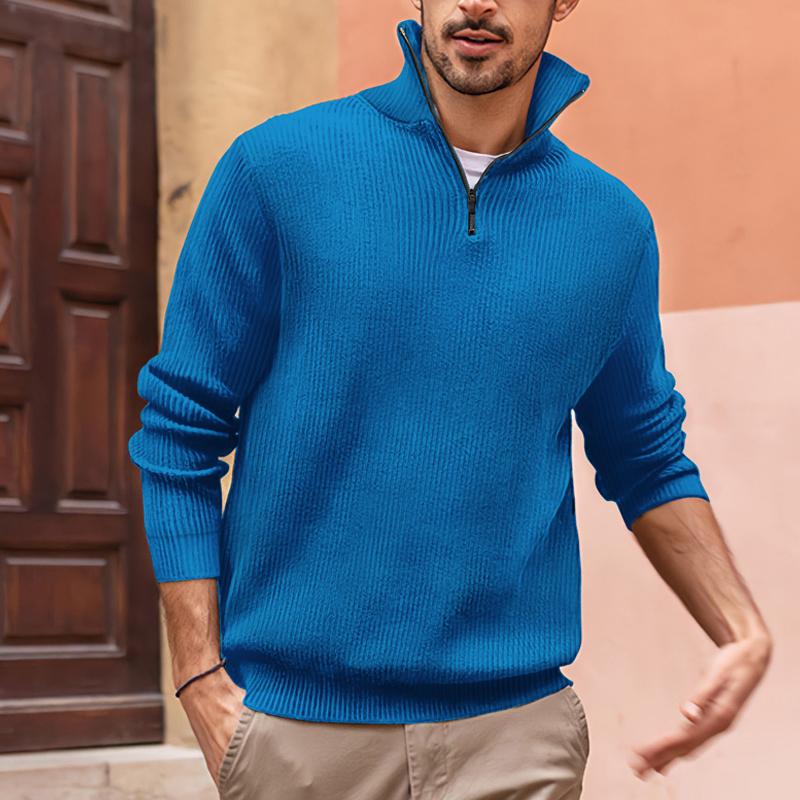 Men's Turtleneck POLO Zip Sweatshirt 9262181089464