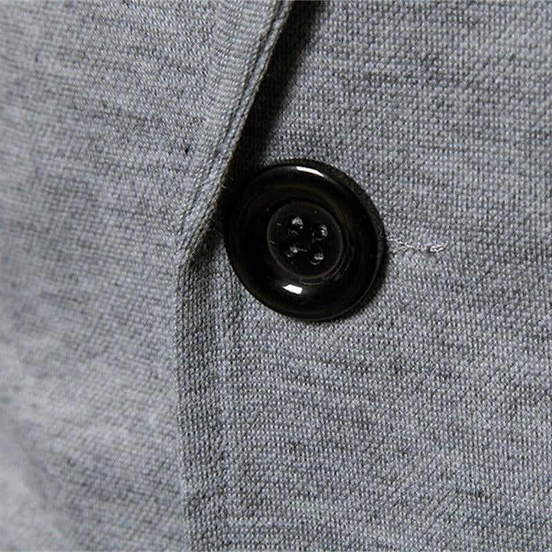 Men's Solid Color Casual Button Blazer 9888005882040