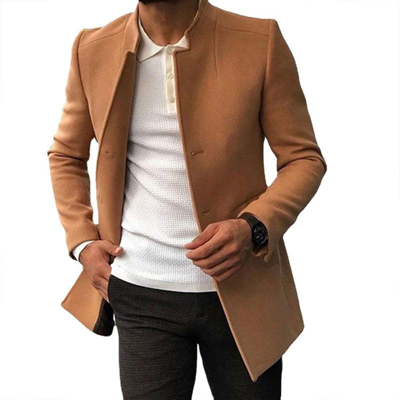 Men's Casual Stand Collar Slim Coat 9261101809848