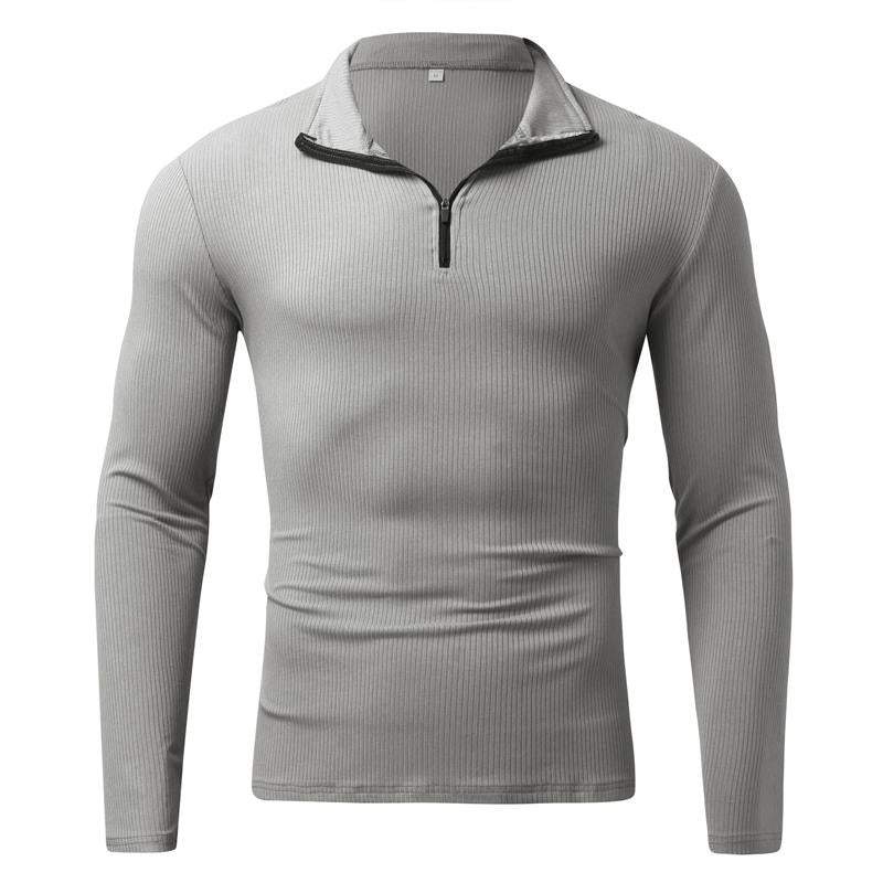 Men's Turtleneck POLO Zip Sweatshirt 9262181089464