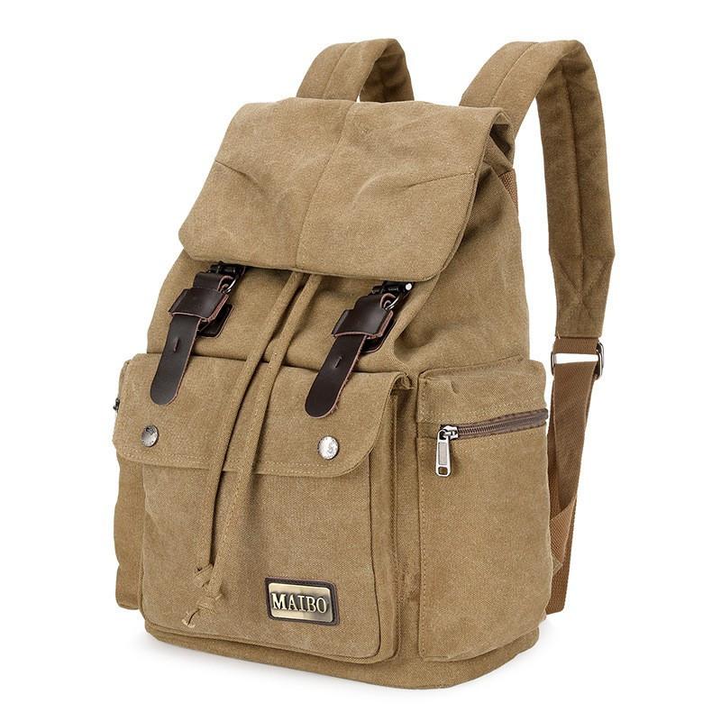 Retro-Outdoor-Rucksack aus Canvas mit großem Fassungsvermögen und mehreren Taschen für Herren 37317637Y