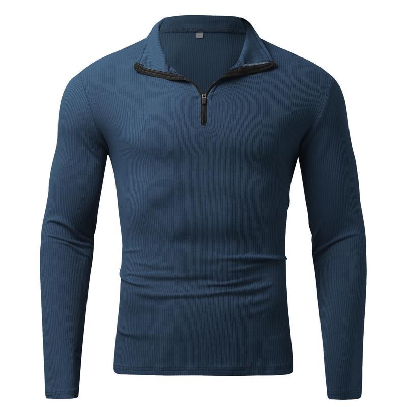 Men's Turtleneck POLO Zip Sweatshirt 9262181089464