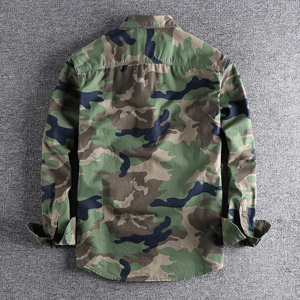 MEN'S WASHED CAMO CARGO SHIRT 9261778043064