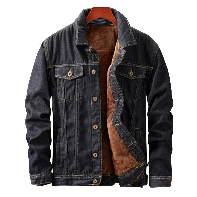 Men's Denim Loose Casual Lapel Jacket 9261081788600