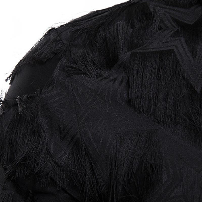 Men's Vintage Handmade 3D Feather Lapel Long-Sleeved Shirt 9261782663352