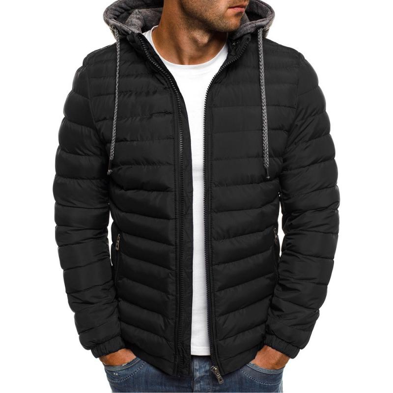 Men's Casual Hooded Long Sleeve Padded Jacket 9261085163704