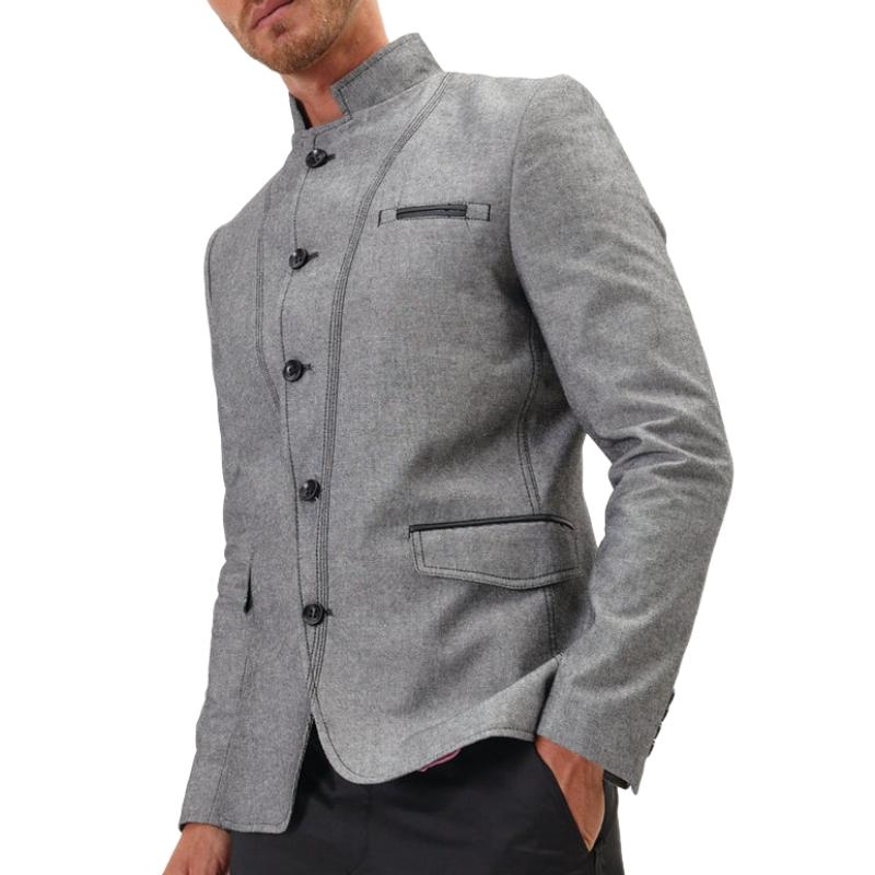 Men's Casual Trendy Single Breasted Blazer 9885322117304
