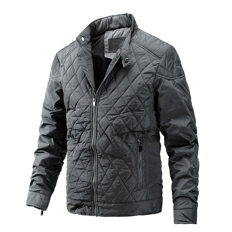 Men's Diamond Quilted Stand Collar Jacket 9261091160248