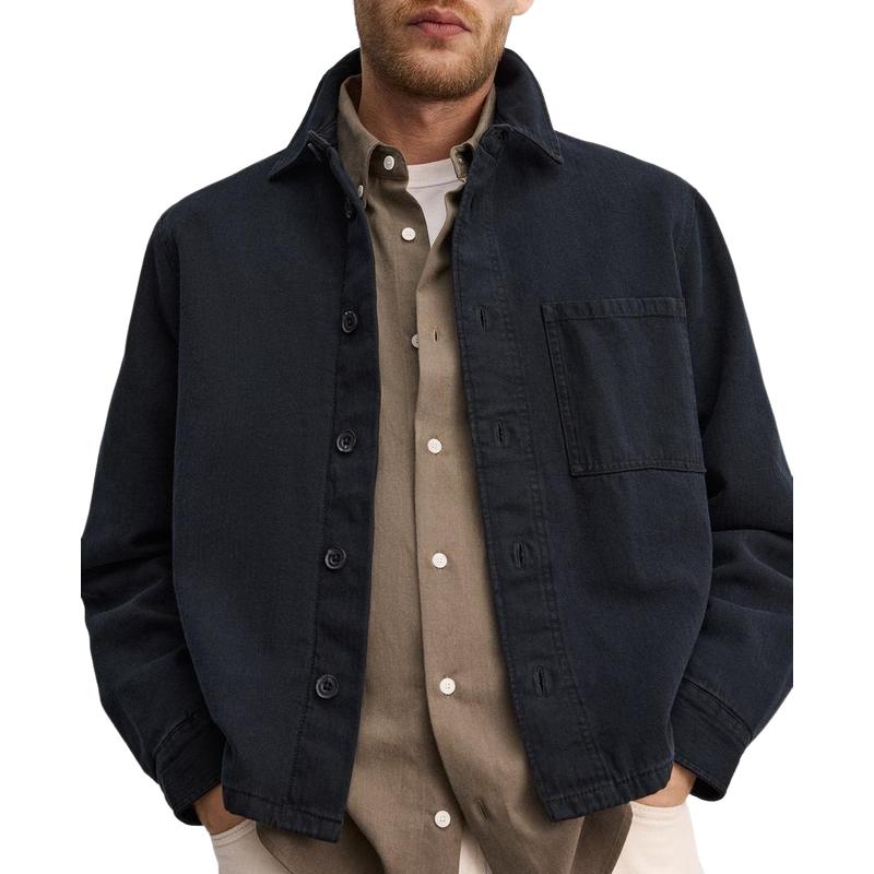 Men's Lapel Canvas Jacket 9886819188920