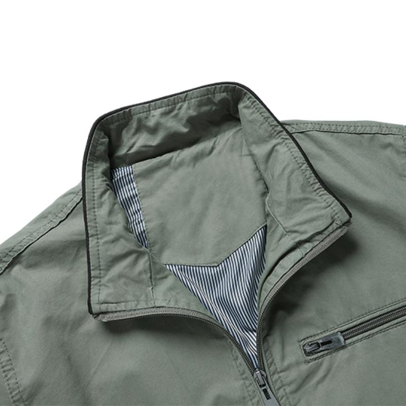 Lässige Herrenjacke mit Stehkragen und Reißverschluss 9261096665272