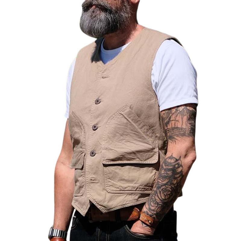 Men's Retro Classic Casual Workwear Vest 9271923278008