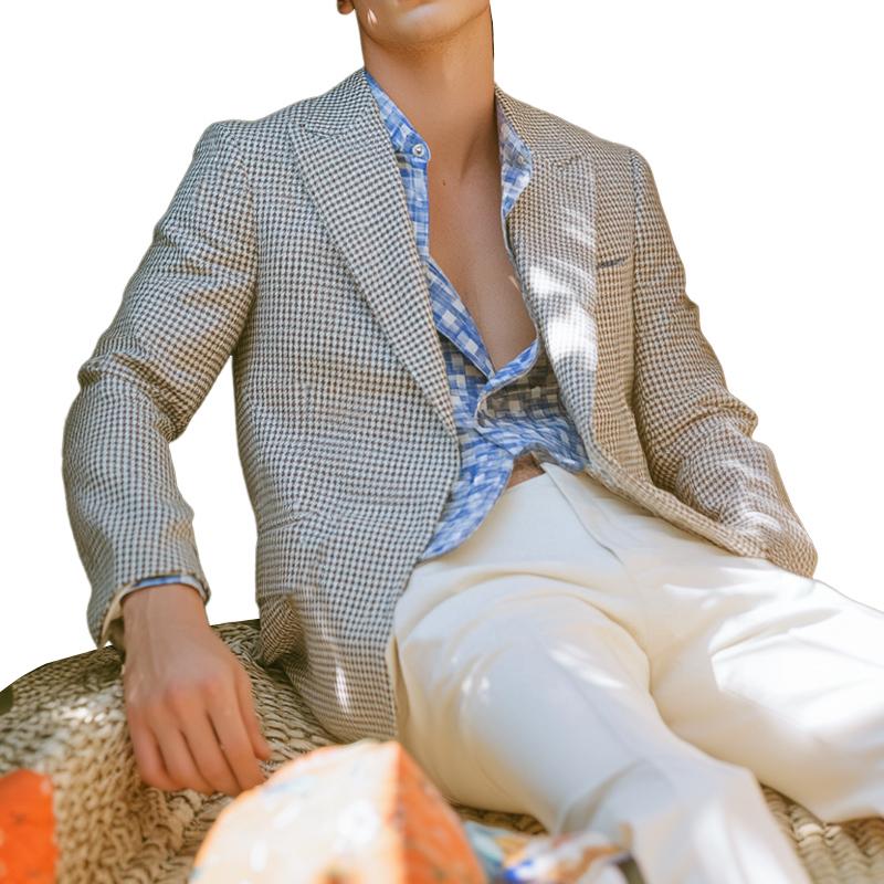 Men's Vintage Check Blazer 9877215903928