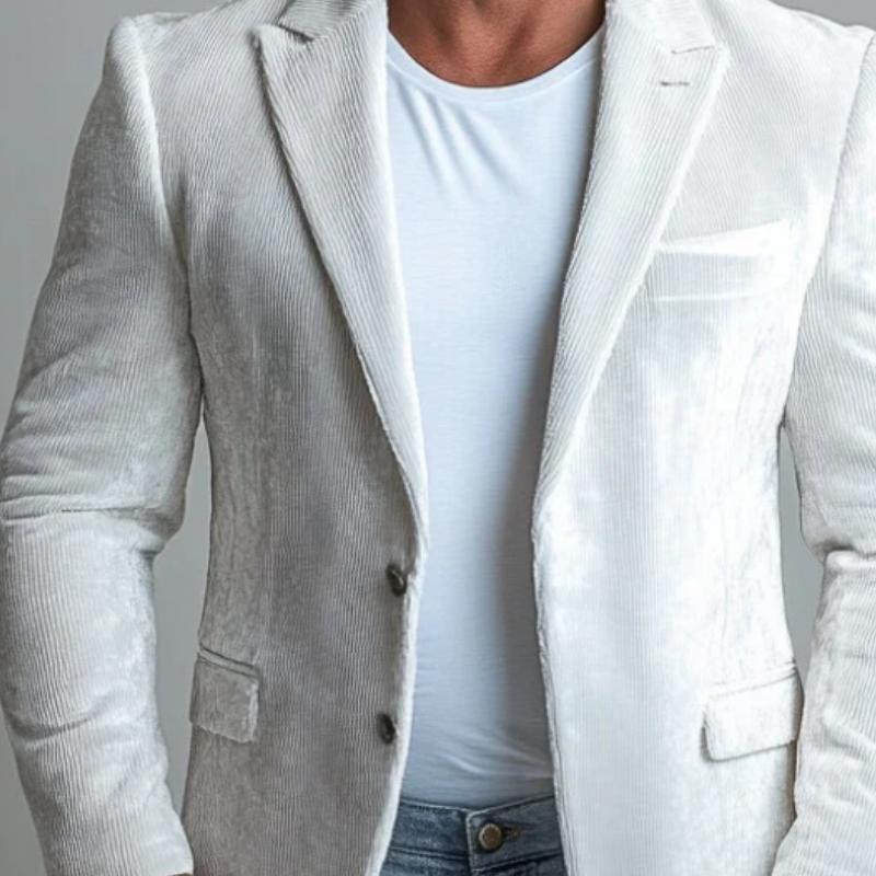 Men's Fashion Corduroy Single Breasted Blazer 9886817157304