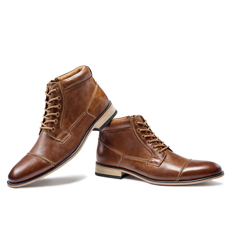 MEN'S VINTAGE LACE UP ANKLE BOOTS 9261847511224
