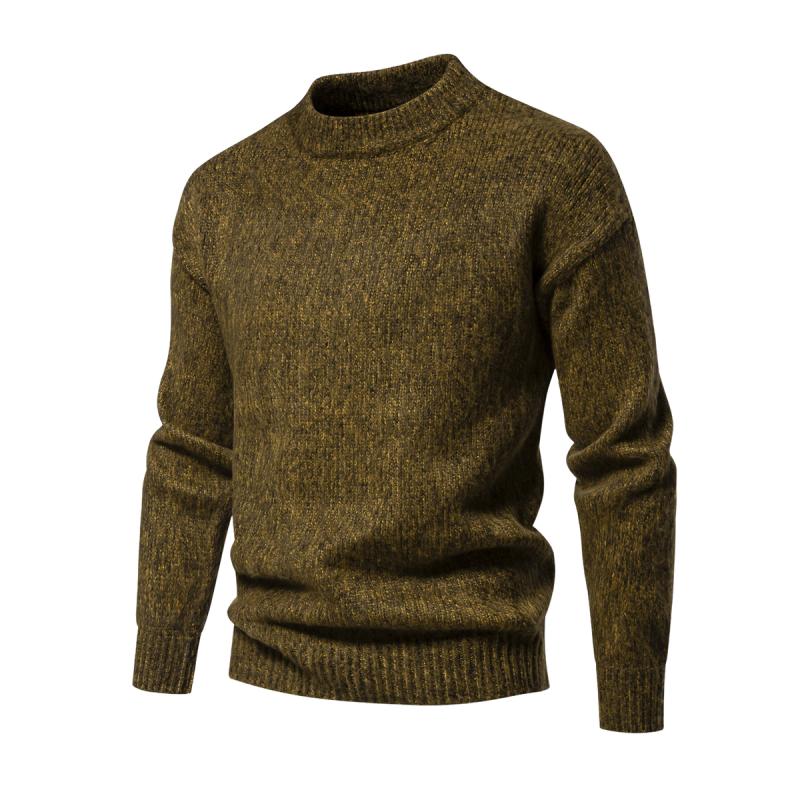 Men's Casual Round Neck Loose Knitted Pullover Sweater 9262181712056