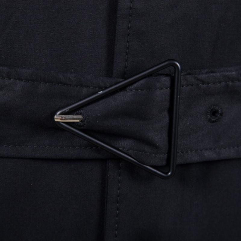 Men's Retro Classic Lapel Single Breasted Belt Long Trench Coat 9261105152184