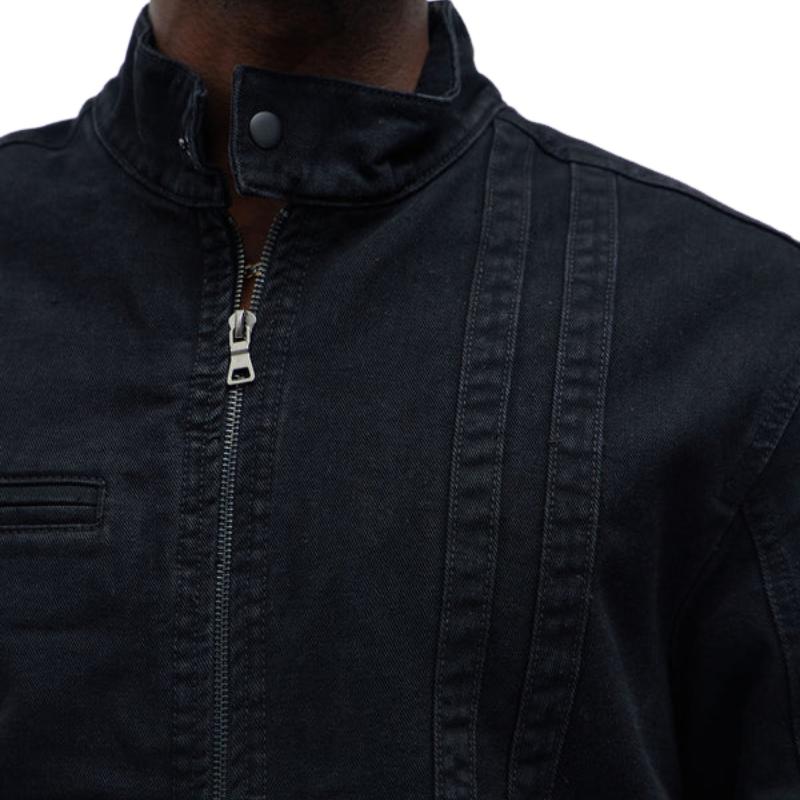 Men's Classic Stand Collar Denim Jacket 9885321199800
