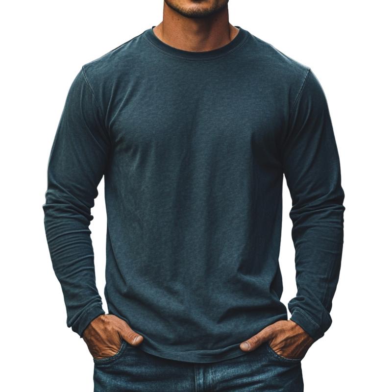 Men's Classic Versatile Casual Long Sleeve T-Shirt 9877215084728