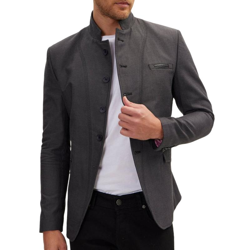 Men's Casual Trendy Single Breasted Blazer 9885322117304