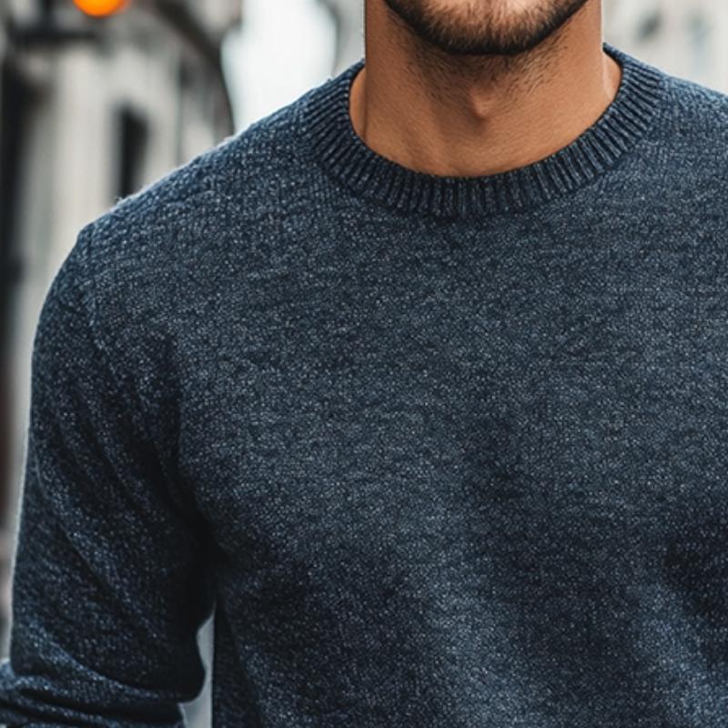 Men's Retro Casual Colorful Crew Neck Sweater 9873140908216