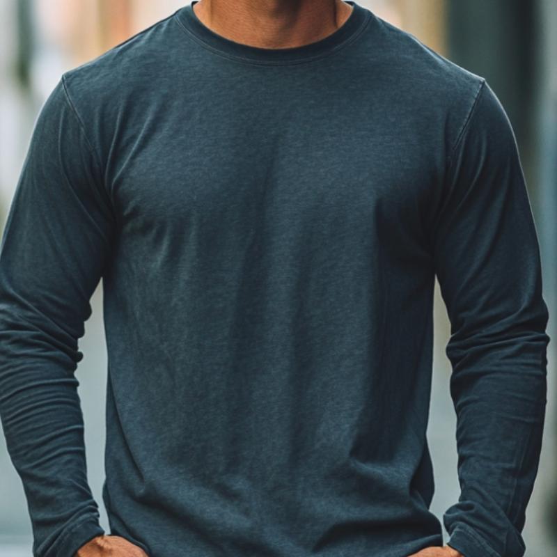 Men's Classic Versatile Casual Long Sleeve T-Shirt 9877215084728